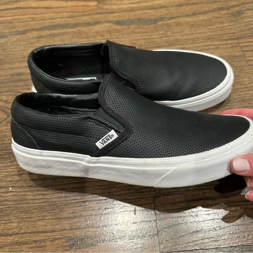 6/7.5 Vans Perforated Leather Slip-On